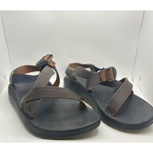 Chaco Mens Adjustable Strap Sandals Size M9 Black & Brown Durable Outdoor Footwe